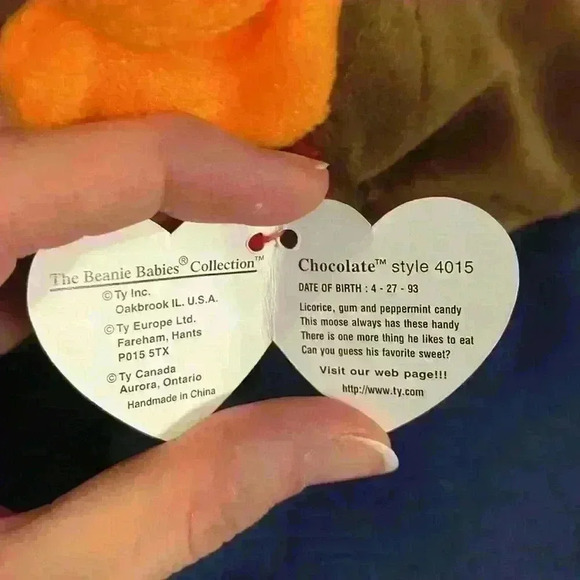 Ty Beanie Baby Chocolate - Picture 2 of 4